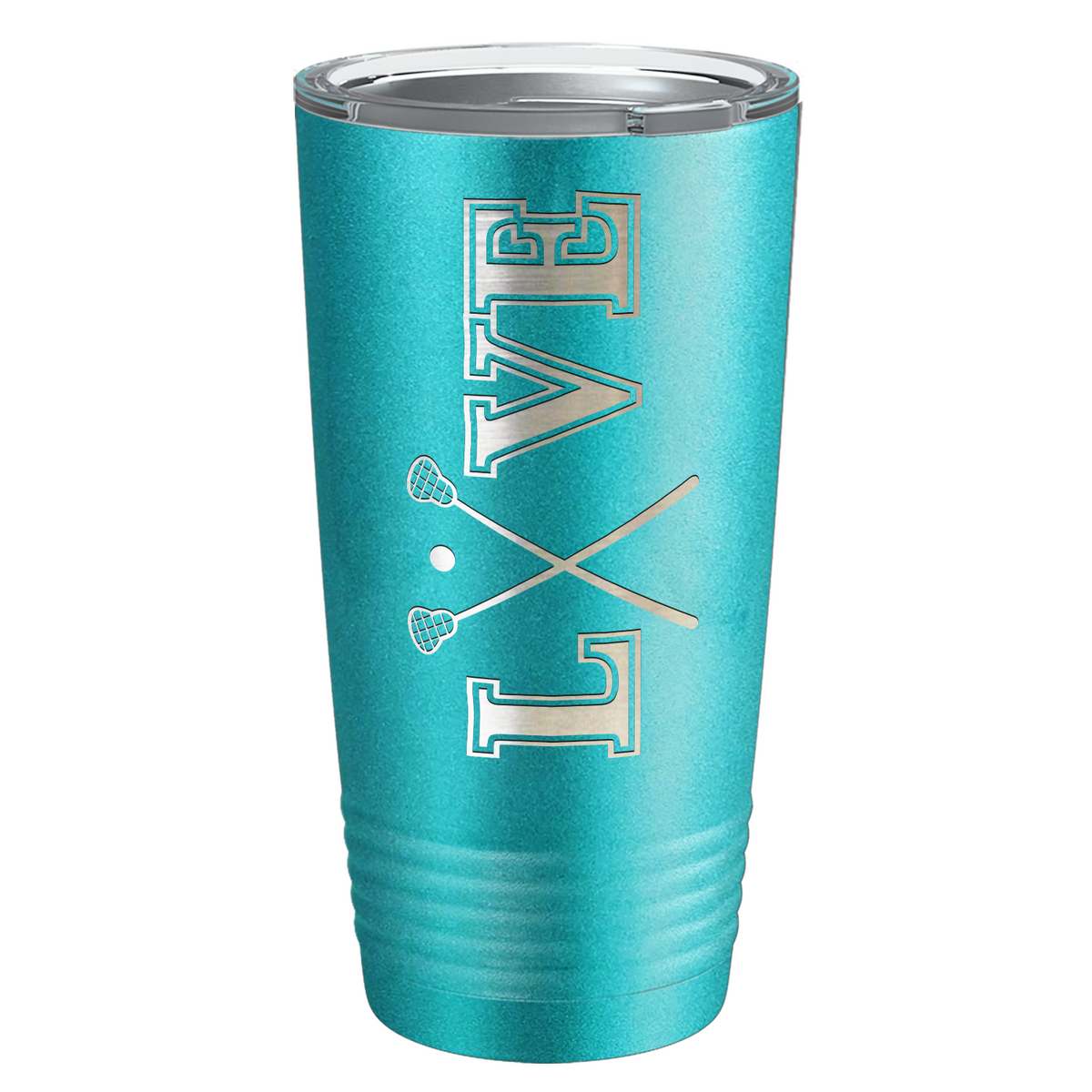Lacrosse Love Laser Engraved on Stainless Steel Lacrosse Tumbler