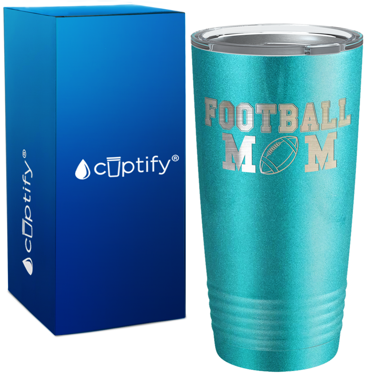 The Football Mom on 20oz Tumbler