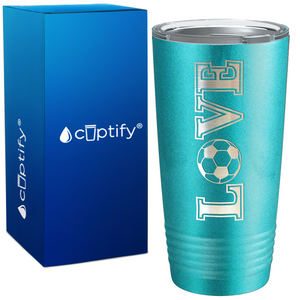 Love Soccer on 20oz Tumbler