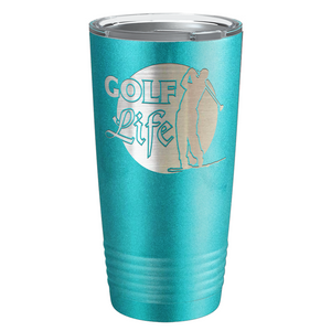 Golf Life Laser Engraved on Stainless Steel Golf Tumbler