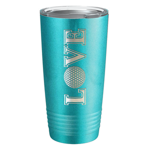 Golf Love Laser Engraved on Stainless Steel Golf Tumbler