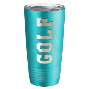 Golf Laser Engraved on Stainless Steel Golf Tumbler