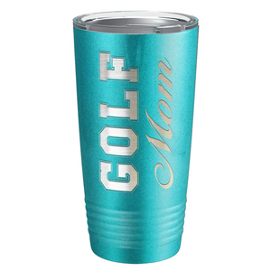 Golf Mom Laser Engraved on Stainless Steel Golf Tumbler