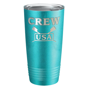 Crew USA Laser Engraved on Stainless Steel Crew Tumbler