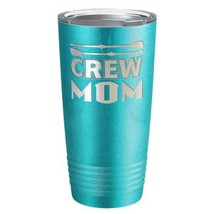 Crew Mom Laser Engraved on Stainless Steel Crew Tumbler