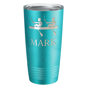 Personalized Crew Silhouette Laser Engraved on Stainless Steel Crew Tumbler