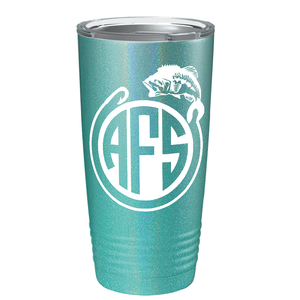 Monogram Fishing on Stainless Steel Fishing Tumbler