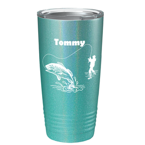 Personalized Fishing on Stainless Steel Fishing Tumbler