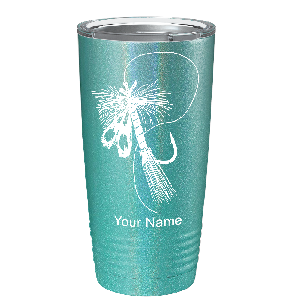 Fly Fishing Lure on Fishing 20oz Tumbler