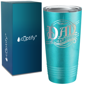 New Baby Dad Established 2020 on Dad 20oz Tumbler