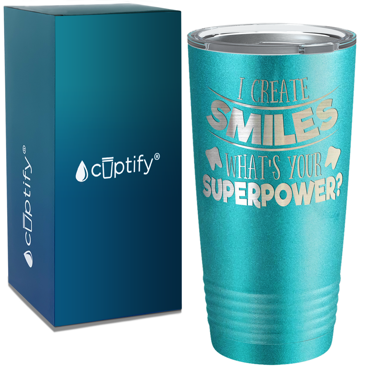 I Create Smiles on Dentist 20oz Tumbler