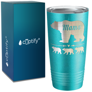 Mama Bear with Cubs Custom on Mom 20oz Tumbler