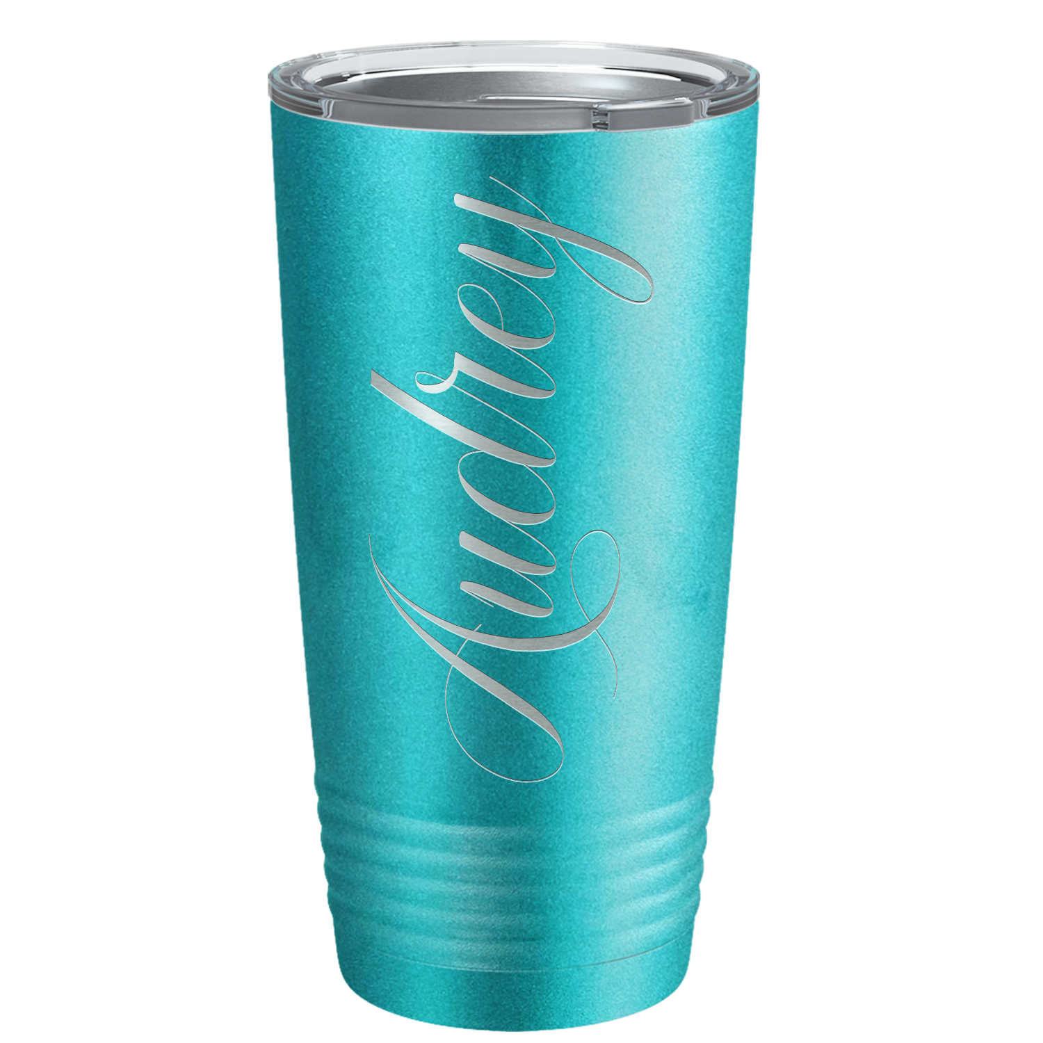 Cuptify Personalized on Seafoam Glitter 20 oz Stainless Steel Ringneck Tumbler