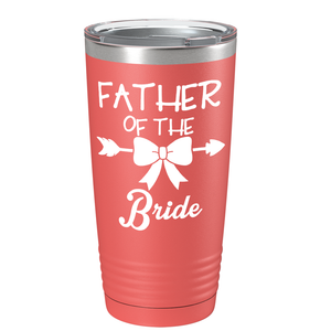 Father of the Bride on Stainless Steel Bridal Tumbler