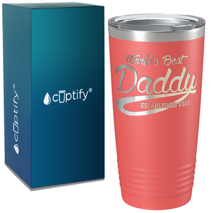 World's Best Daddy on Stainless Steel Dad Tumbler