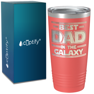 Best Dad in the Galaxy on Stainless Steel Dad Tumbler