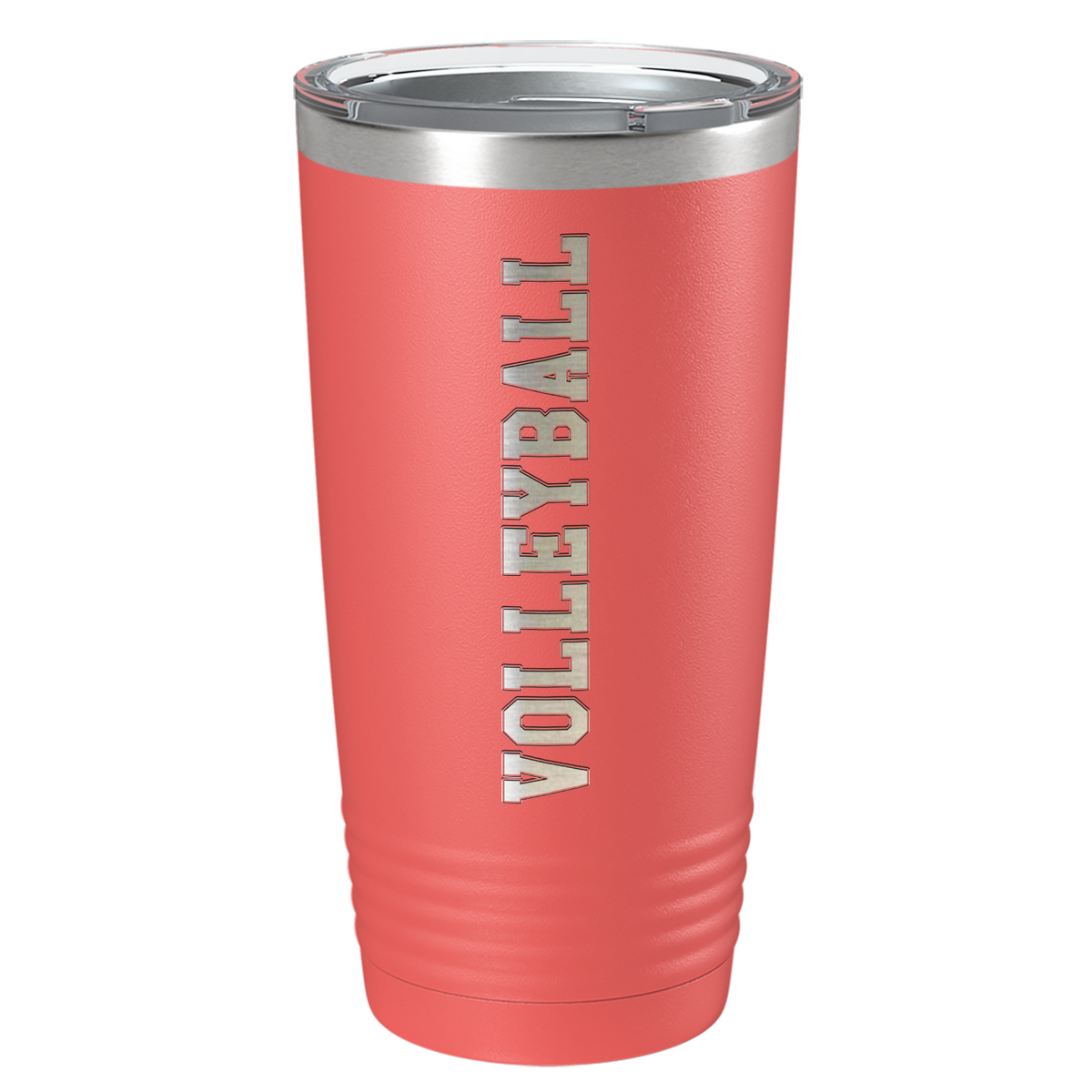 Volleyball Laser Engraved on Stainless Steel Volleyball Tumbler
