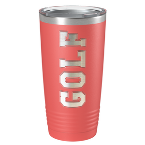 Golf Laser Engraved on Stainless Steel Golf Tumbler