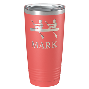 Personalized Crew Silhouette Laser Engraved on Stainless Steel Crew Tumbler