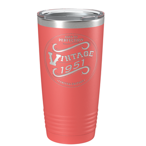 1951 Aged to Perfection Vintage 70th on Stainless Steel Tumbler