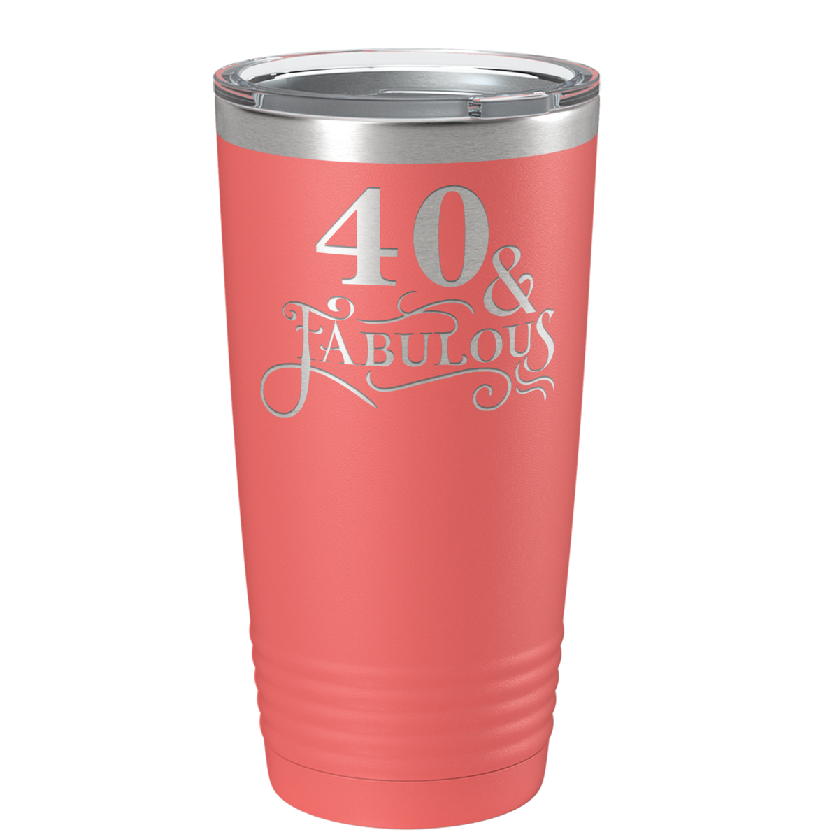 40 & Fabulous on Stainless Steel Birthday Tumbler