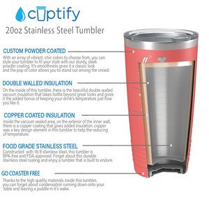 There is no Better Friend than a Sister on Guava 20 oz Stainless Steel Ringneck Tumbler