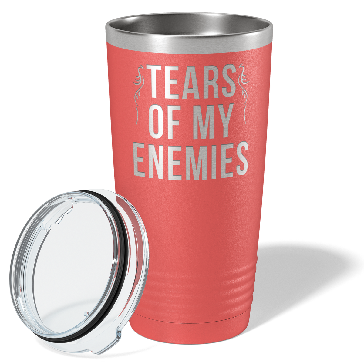 Tears of my Enemies on Guava 20 oz Stainless Steel Ringneck Tumbler