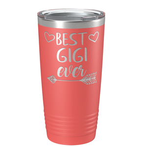 Best Gigi Ever on Guava 20 oz Stainless Steel Ringneck Tumbler