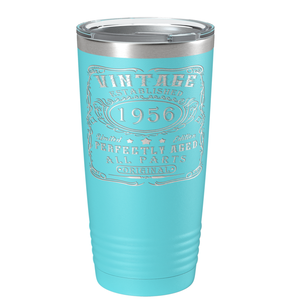 1956 Vintage Perfectly Aged 65th on Stainless Steel Tumbler