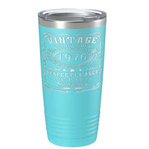 1976 Vintage Perfectly Aged 45th on Stainless Steel Tumbler