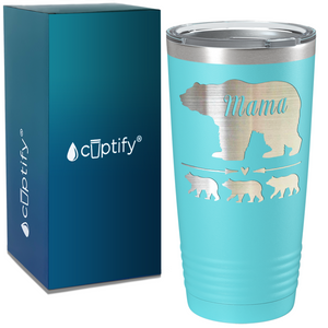 Mama Bear with Cubs Custom on Mom 20oz Tumbler