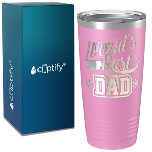 World's Best Dad on Stainless Steel Dad Tumbler