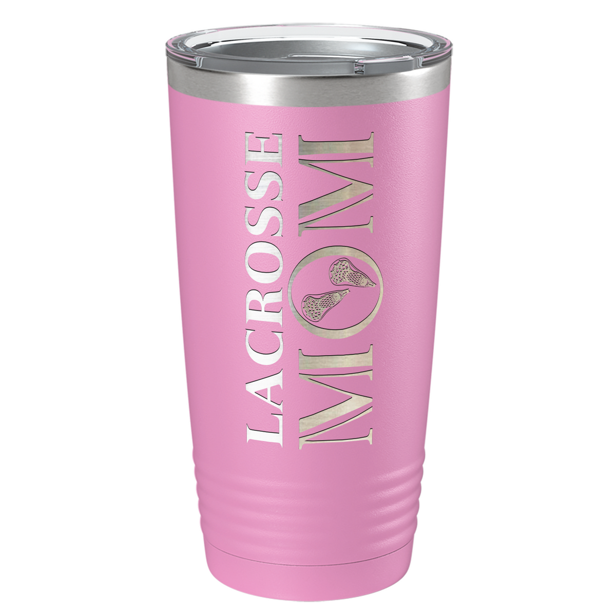 Lacrosse Mom Laser Engraved on Stainless Steel Lacrosse Tumbler