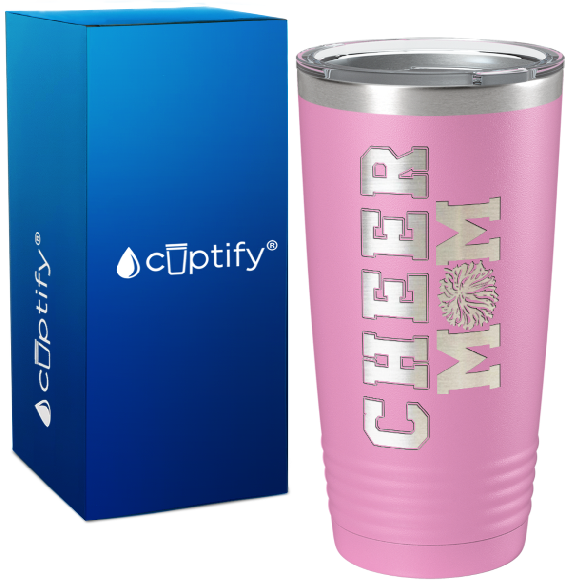 Cheer Mom on 20oz Tumbler