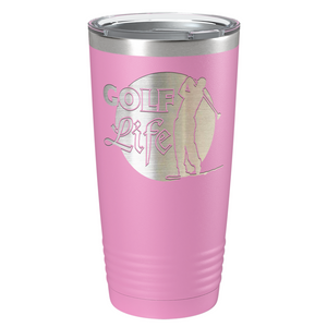 Golf Life Laser Engraved on Stainless Steel Golf Tumbler