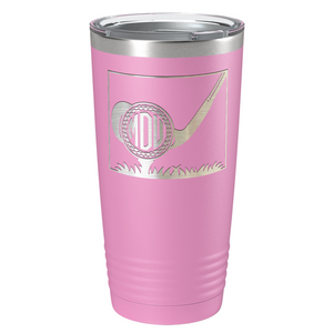 Personalized Monogrammed Golf Ball Laser Engraved on Stainless Steel Golf Tumbler