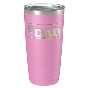 Golf Dad with Golf Ball Laser Engraved on Stainless Steel Golf Tumbler