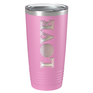 Golf Love Laser Engraved on Stainless Steel Golf Tumbler