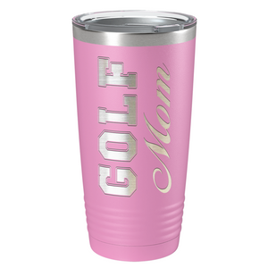 Golf Mom Laser Engraved on Stainless Steel Golf Tumbler