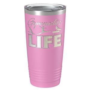 Gymnastics LIFE Silhouettes Laser Engraved on Stainless Steel Gymnastics Tumbler