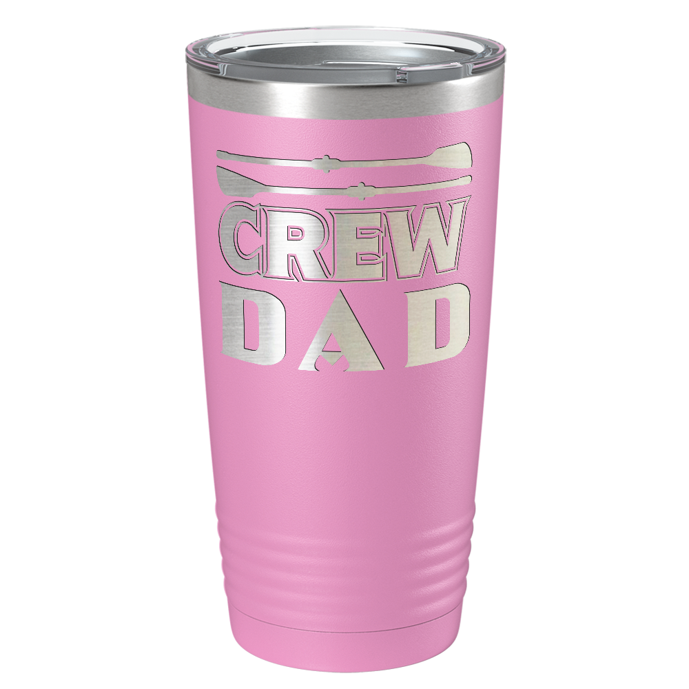 Crew Dad Laser Engraved on Stainless Steel Crew Tumbler