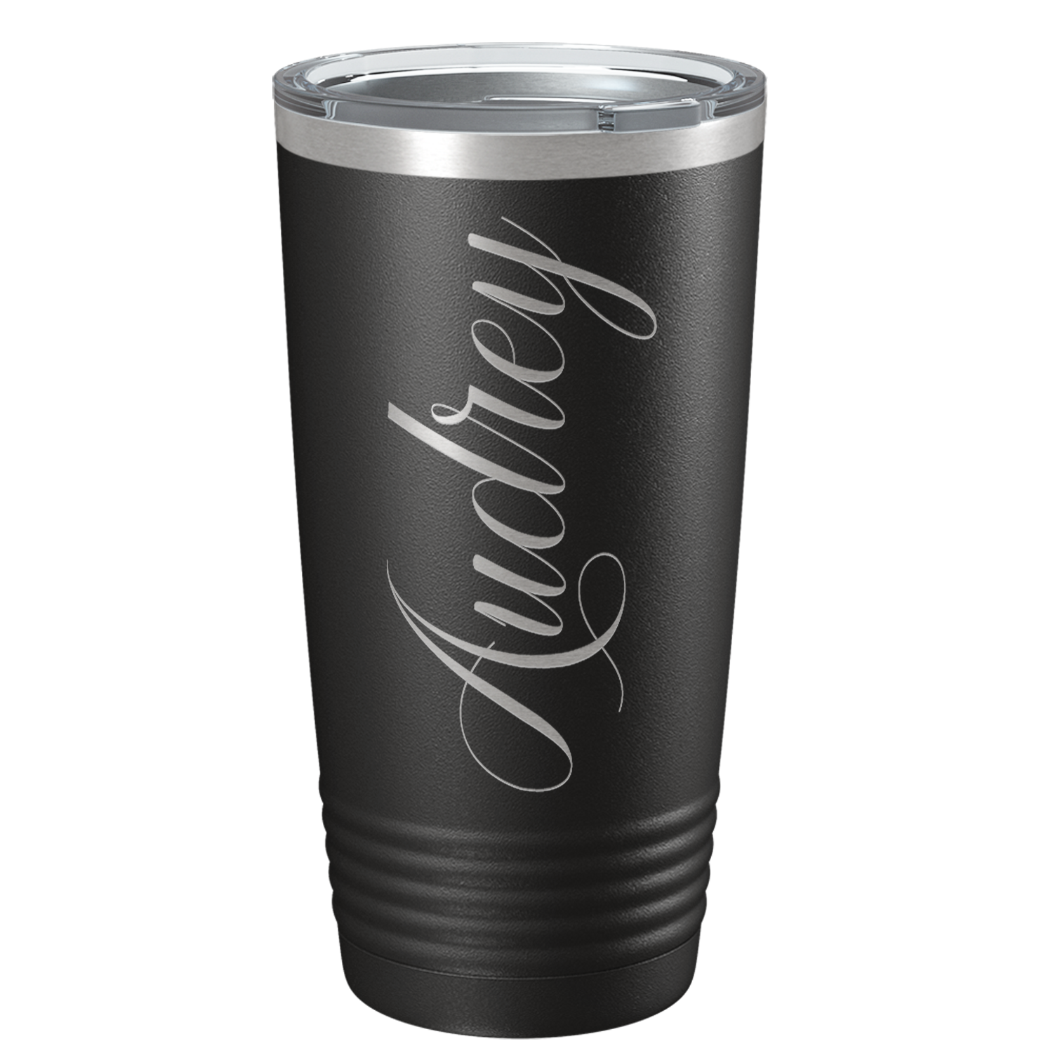Cuptify Personalized on Black 20 oz Stainless Steel Ringneck Tumbler