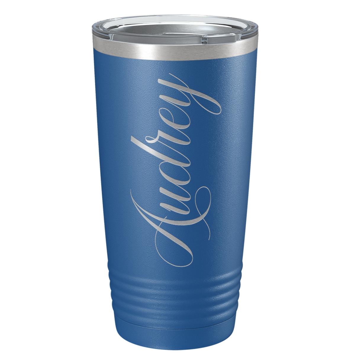 Cuptify Personalized on Blue 20 oz Stainless Steel Ringneck Tumbler
