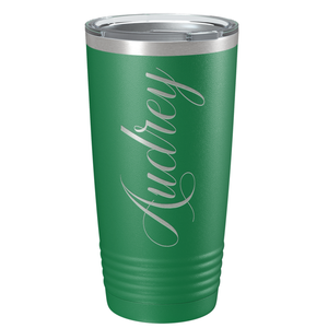 Cuptify Personalized on Green 20 oz Stainless Steel Ringneck Tumbler