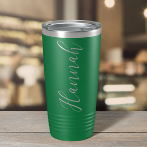 Cuptify Personalized on Green 20 oz Stainless Steel Ringneck Tumbler