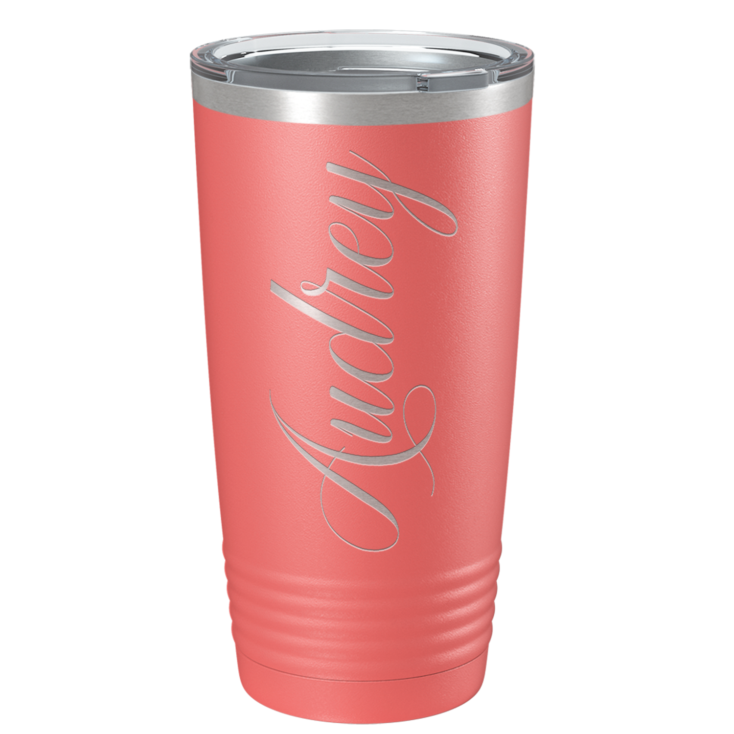 Cuptify Personalized on Guava 20 oz Stainless Steel Ringneck Tumbler