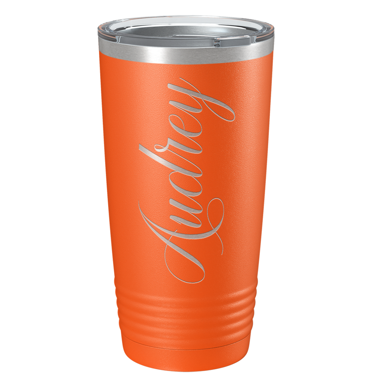 Cuptify Personalized on Orange 20 oz Stainless Steel Ringneck Tumbler