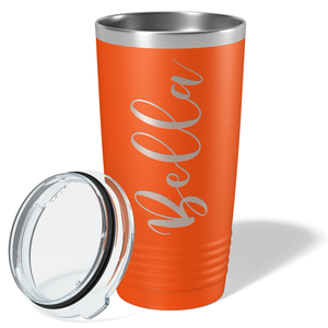 Cuptify Personalized on Orange 20 oz Stainless Steel Ringneck Tumbler