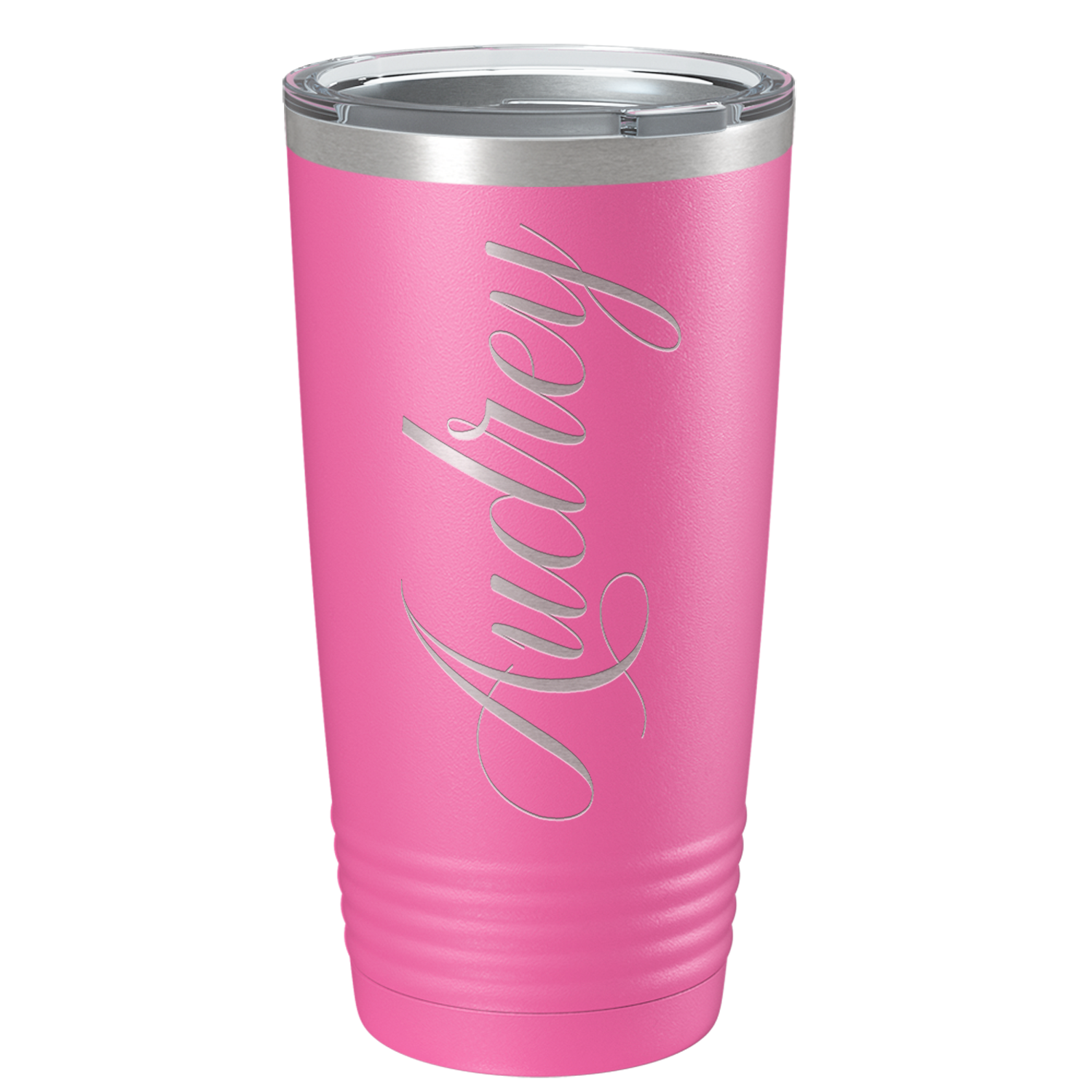 Cuptify Personalized on Pink 20 oz Stainless Steel Ringneck Tumbler