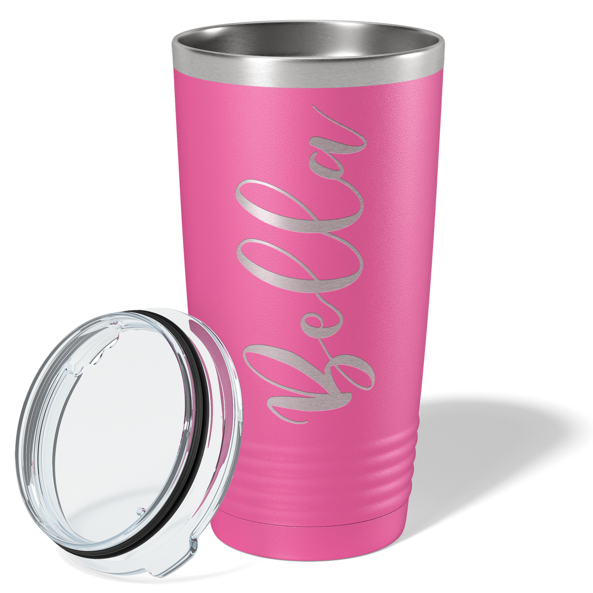 Cuptify Personalized on Pink 20 oz Stainless Steel Ringneck Tumbler